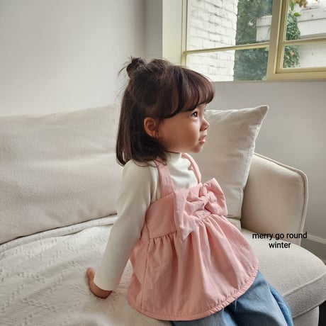 merrygoround/25. padding ribbon sleeveless XS-L