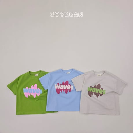 soybean/129. plan ) wave box T-shirt XS-XL