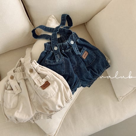 valubebe/92. pumpkin overalls suit 6M-18M