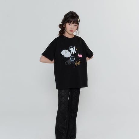 forkchips/72. cats T-shirt JS-JXL