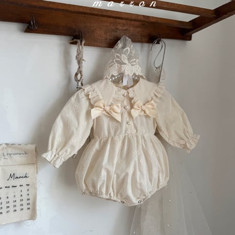 marron/14. peuty ribbon suit 6M-18M