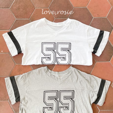 loverosie/140. number v neck boxy tee  L-XL