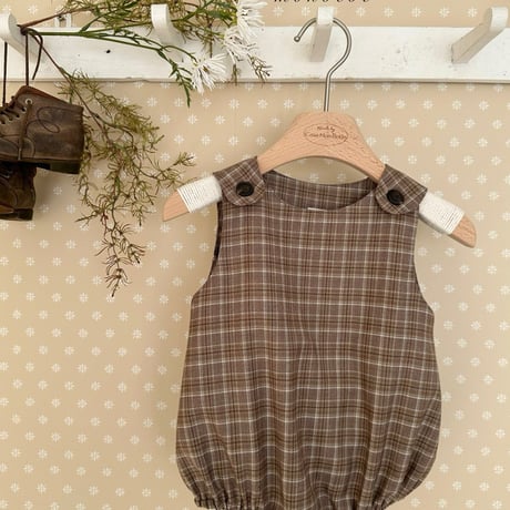 monbebe/8. romi check suit S(3-12M)-M(12-24M)