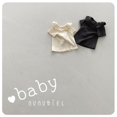 nunubiel/53. bebe ribbed frill t-shirts S-L