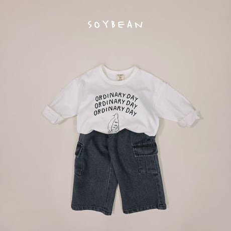 soybean/125. cargo denim pants XS-XL