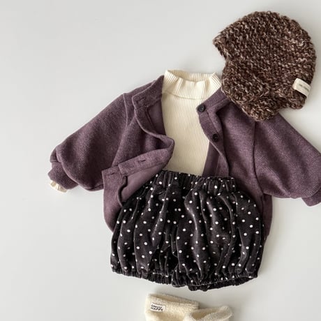 onu/43. velvet dot bloomer BABY(12M)-S(3-4Y)