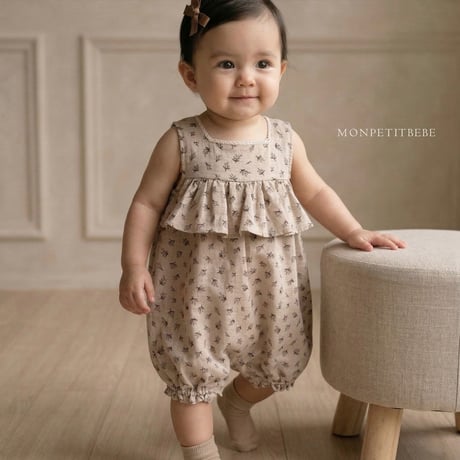 monpetitbebe/3. Rose Jumpsuit S(6M-12M)-M(12M-18M)