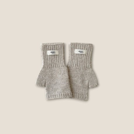 dudie/132. egg half gloves knit FREE