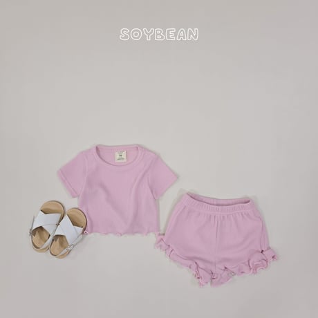 soybean/81. plan ) fresh fril updown set XS-XL