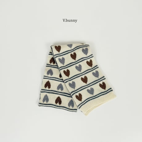 vbunny/29. two two heart muffler FREE(130CM_18CM)