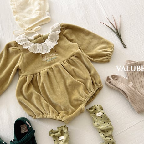 valubebe/69. embroidery velloa suit 6M-18M
