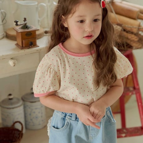 melikey/38. mini heart puff T-shirt JS-JM