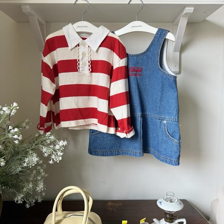 poisson/38. denim one-piece S-XL