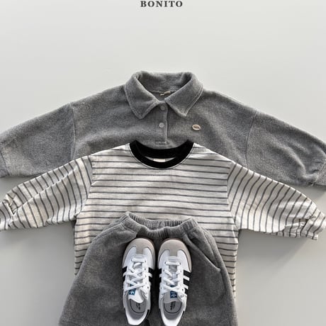 bonito/71. terry set collar T-shirt 12M-XL