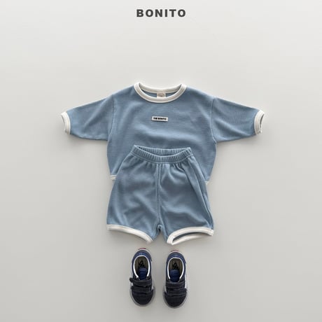 bonito/127. knit waffle set 6M-18M