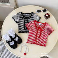 secondmoment/70. dangara ribbon T-shirt JS-JL