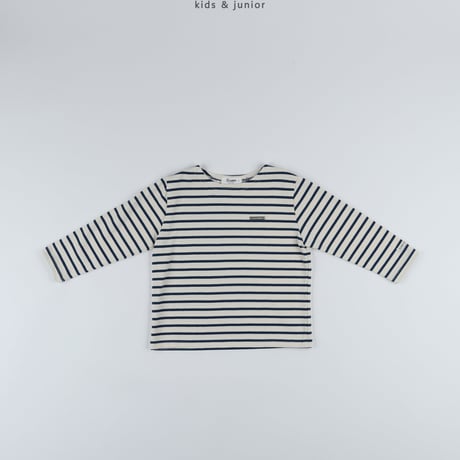 owen/54. boat neck stripe T-shirt JS-JXL