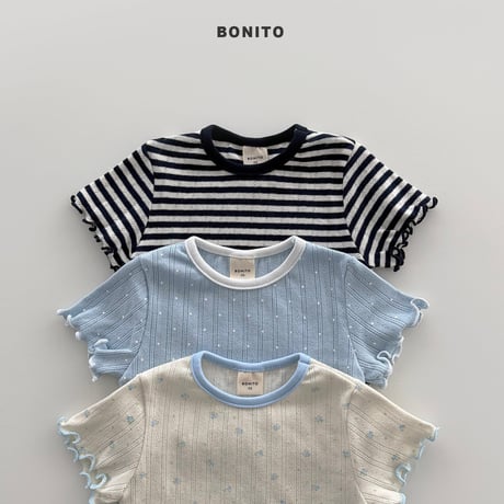 bonito/95. bloom eyelet tee ? 12M-XL