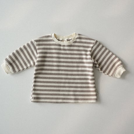 thebeige/12. Waffle long sleeve T XXS-L