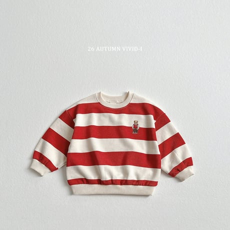 vividi/96. big bear embroidery man-to-man JS-JM