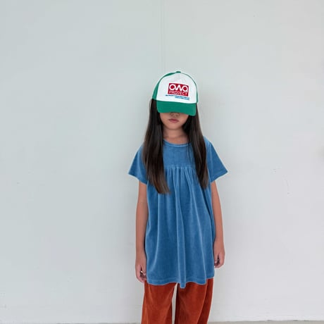 owa/37. shirring velloa one-piece S-XL