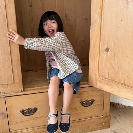 tinyhiker/2. cotton check cardigan XS-XL