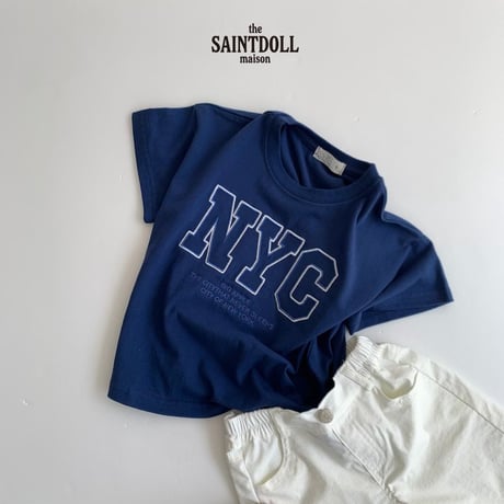 saintdoll/39. NYC embroidery T-shirt JS-JL