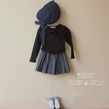 bananaj/19. ribbon T-shirt XS-JS