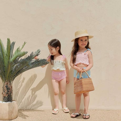 melikey/147. lilly check swim set S-JS