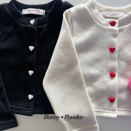 bunnypowder/59. heart button cardigan S-XL