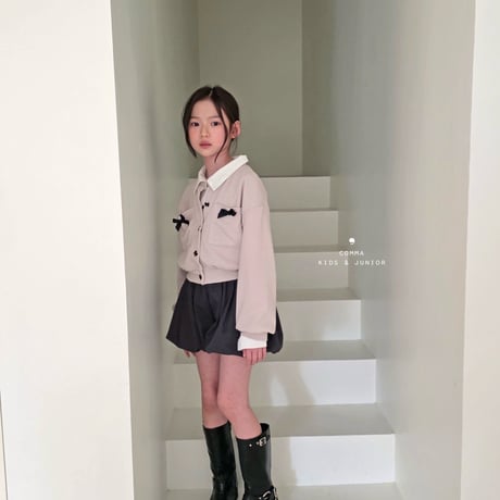 comma/16. ribbon pocket cardigan 110-130