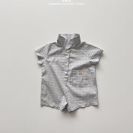 onu/53. bebe ) check suit BABY(12M)