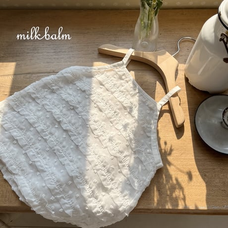 milkbalm/20. fril sleeveless one-piece XS-XL