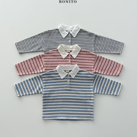 bonito/53. tommy st collar T-shirt 12M-XL