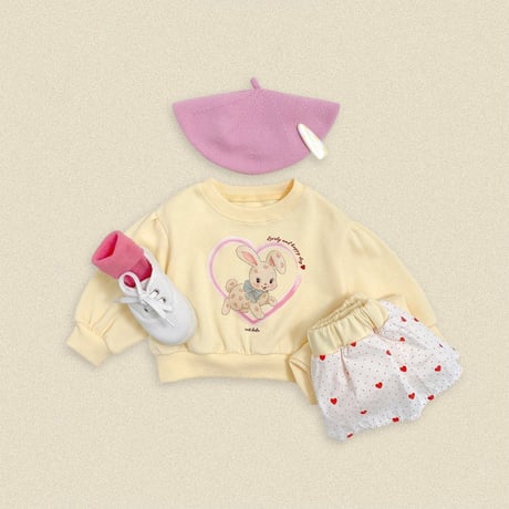 oottbebe/37. cuty rabbit updown set XS(0-1Y)-XL(4-5Y)