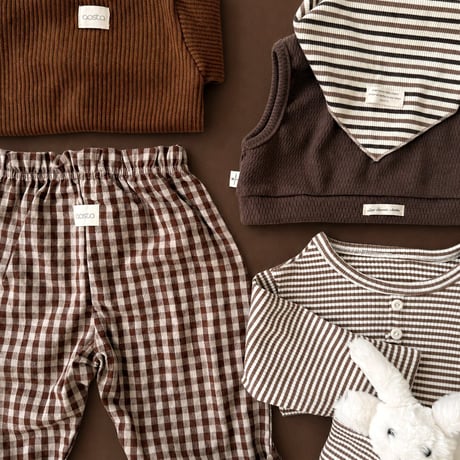 aosta/54. [Caramel??Check Pants]?? S-2XL