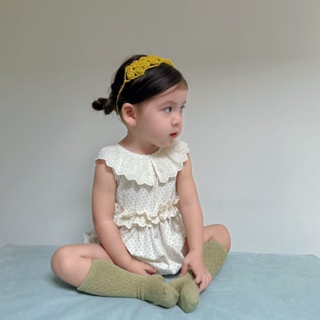 aiai/19. dot fril romper S(6M-2Y)-XL(4-5Y)