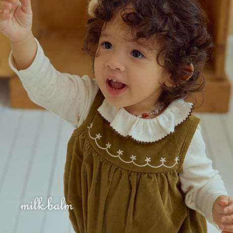 milkbalm/18. picot fril T-shirt XS-XL