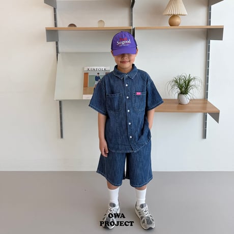 owa/46. 7bu linen denim pants JS-JL