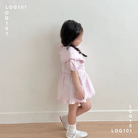 log101/95. ribbon fril one-piece JS-JM