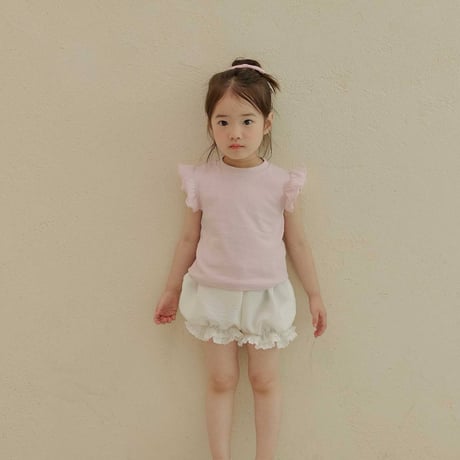 melikey/114. macaron fril T-shirt XS-XL