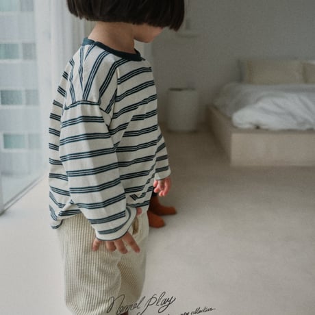 normalplay/34. day stripe T-shirt 12M-L