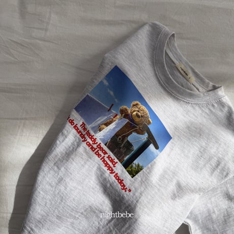 nightbebe/15. bear bear T-shirt XS-XL