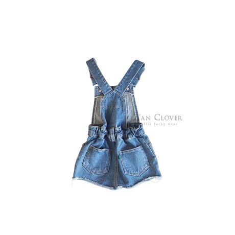 zanclover/111. off denim overalls 13-19