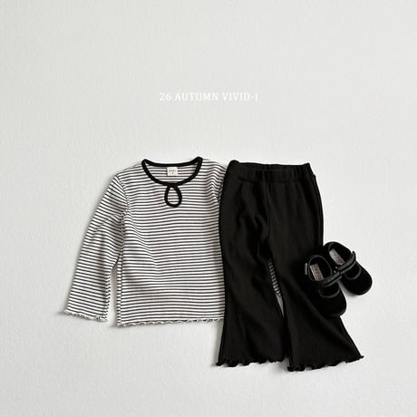 vividi/150. stripe T-shirt JS-JM