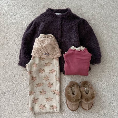 urbanrabbit/12. Knit Layered Floral Pants XS-XL