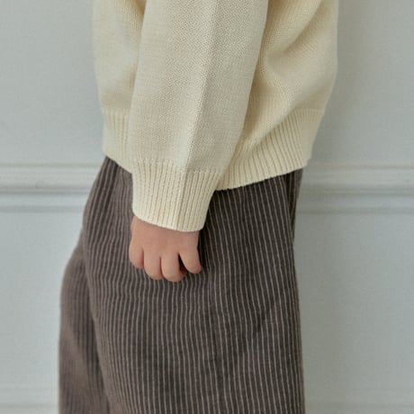 thebeige/27. Stripe wide pants XXS-L