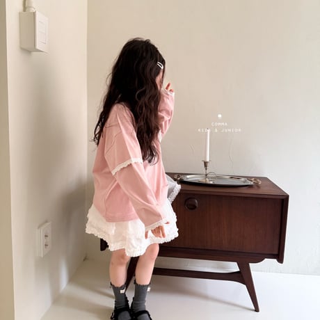comma/91. lace T-shirt 110-130