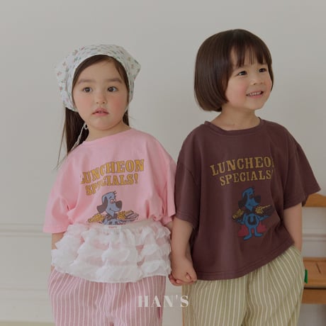 hans/21. lunch dog T-shirt XS-XL