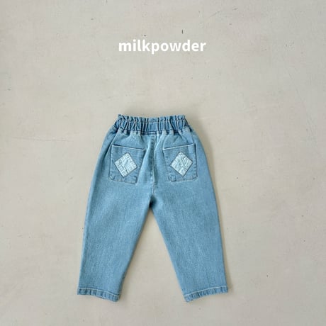 milkpowder/46. cube denim pants 13-15